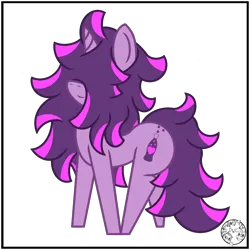 Size: 2000x2000 | Tagged: safe, artist:dice-warwick, derpibooru import, oc, oc:fizzy fusion pop, unofficial characters only, pony, unicorn, butt freckles, covering eyes, female, freckles, hair covering face, hair over eyes, highlights, image, long mane, long tail, mare, messy mane, png, simple background, solo, tail, transparent background