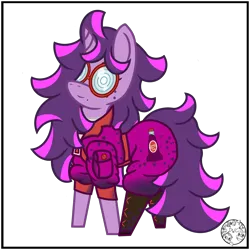 Size: 2000x2000 | Tagged: safe, artist:dice-warwick, derpibooru import, oc, oc:fizzy fusion pop, unofficial characters only, pony, unicorn, beauty mark, boots, butt freckles, clothes, female, freckles, glasses, heart, heart eyes, highlights, image, jumpsuit, long mane, long tail, mare, messy mane, png, pocket, shoes, simple background, solo, sparkle-cola, tail, transparent background, wingding eyes