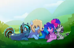 Size: 4096x2631 | Tagged: safe, artist:kaenn, derpibooru import, oc, oc:lusty symphony, unofficial characters only, pony, female, image, jpeg, lying down, mare