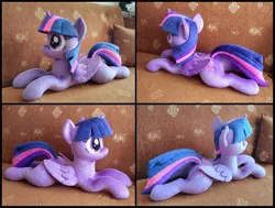 Size: 2176x1644 | Tagged: safe, artist:littlefairyswonders, derpibooru import, twilight sparkle, twilight sparkle (alicorn), alicorn, pony, image, irl, jpeg, lying down, photo, plushie, prone, solo