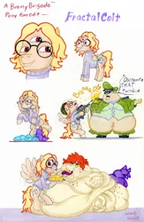 Size: 3241x4976 | Tagged: suggestive, artist:white-eyed vireo, derpibooru import, oc, ponified, unofficial characters only, dragon, human, pegasus, pony, belly, belly button, big belly, bingo wings, butt, cellulite, chubby cheeks, dialogue, double chin, dragon oc, fat, fat fetish, female, fetish, flabby chest, griddy, grin, huge belly, huge butt, image, immobile, impossibly large belly, impossibly large butt, jpeg, large butt, lying down, male, messy eating, morbidly obese, neck roll, non-pony oc, obese, on back, open mouth, pibby, plot, reference sheet, rolls of fat, shipping, simple background, smiling, straight, thighs, thunder thighs, traditional art, triple chin