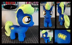 Size: 1280x792 | Tagged: safe, artist:purplenebulastudios, derpibooru import, oc, oc:shuffle, earth pony, pony, colt, foal, image, irl, jpeg, male, photo, plushie, solo