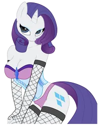 Size: 4606x5906 | Tagged: suggestive, artist:niatao, artist:thedarknimbus, derpibooru import, rarity, anthro, unicorn, absurd resolution, breasts, busty rarity, clothes, corset, female, fishnets, image, png, simple background, solo, solo female, transparent background, vector