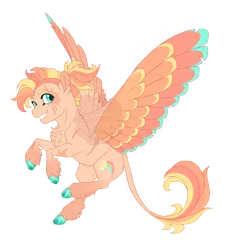 Size: 3800x4000 | Tagged: safe, artist:gigason, derpibooru import, oc, oc:icarus, unofficial characters only, pegasus, pony, colored wings, colored wingtips, image, male, obtrusive watermark, offspring, parent:flash magnus, parent:sunshine smiles, png, simple background, solo, stallion, transparent background, watermark, wings