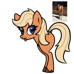 Size: 1200x1200 | Tagged: safe, artist:scandianon, derpibooru import, ponified, earth pony, pony, cursed image, dock, female, google maps, hoers, hooves, image, mare, meme, png, ponified animal photo, simple background, solo, tail, unshorn fetlocks, whiskers, white background