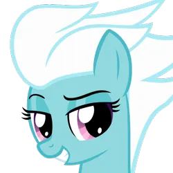 Size: 510x510 | Tagged: safe, artist:the smiling pony, derpibooru import, fleetfoot, pegasus, pony, .svg available, grin, image, lidded eyes, looking at you, png, simple background, smiling, solo, transparent background, vector