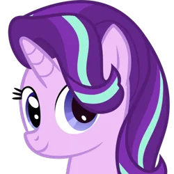 Size: 500x500 | Tagged: safe, artist:the smiling pony, derpibooru import, starlight glimmer, pony, unicorn, .svg available, bust, hair over one eye, image, looking at you, png, simple background, solo, transparent background, vector