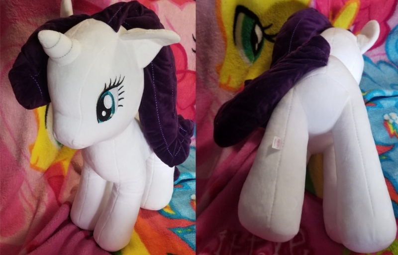 Size: 1063x680 | Tagged: safe, derpibooru import, rarity, pony, unicorn, butt, commission, female, image, irl, jpeg, mare, photo, plot, plushie, solo, solo female, your character here