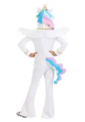 Size: 224x320 | Tagged: safe, derpibooru import, official, princess celestia, alicorn, human, pony, child, clothes, costume, crown, female, g4, image, irl, irl human, jewelry, jpeg, mare, merchandise, photo, rear view, regalia, simple background, target demographic, white background