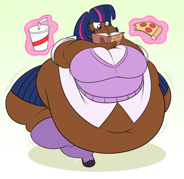 Size: 1639x1596 | Tagged: questionable, artist:tubbytoon, derpibooru import, edit, editor:shiftyshades, twilight sparkle, human, bbw, belly, big belly, big breasts, breasts, dark skin, fat, fat ass, humanized, image, obese, png, ssbbw