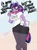 Size: 2500x3400 | Tagged: suggestive, artist:flutterthrash, derpibooru import, twilight sparkle, anthro, unicorn, clipboard, clothes, dialogue, female, glasses, image, jpeg, nylon, pencil skirt, shirt, skirt, solo, t-shirt