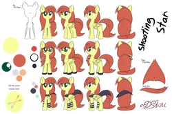 Size: 5000x3300 | Tagged: safe, artist:dshou, derpibooru import, oc, oc:shooting star, unofficial characters only, pegasus, pony, cape, clothes, female, front view, glasses, hair ribbon, high res, image, mare, png, profile, rear view, reference sheet, ribbon, simple background, solo, three quarter view