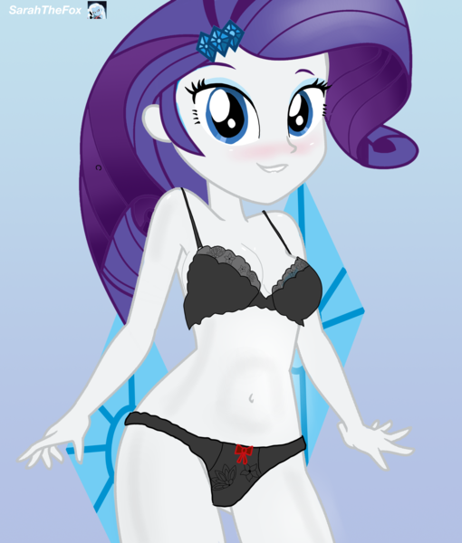 Size: 2550x3000 | Tagged: suggestive, artist:sarahthefox97, derpibooru import, rarity, human, equestria girls, belly button, breasts, bust, busty rarity, clothes, image, lingerie, png, sexy