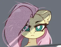 Size: 2857x2226 | Tagged: safe, artist:jfrxd, derpibooru import, mean fluttershy, pegasus, pony, the mean 6, clone, gray background, image, png, simple background, solo, white pupils