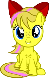 Size: 1480x2361 | Tagged: safe, alternate version, artist:thunderdasher07, derpibooru import, oc, oc:mist dasher, pegasus, pony, bow, chest fluff, ear fluff, facial freckles, female, filly, foal, freckles, hair bow, hoof fluff, image, leg fluff, pegasus oc, png, sitting, smiling, solo, vector, wings