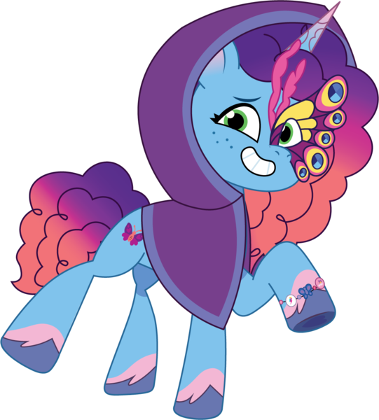 Size: 1091x1209 | Tagged: safe, artist:prixy05, derpibooru import, pony, unicorn, g5, my little pony: tell your tale, clothes, costume, image, masquerade mask, misty brightdawn, nightmare night costume, png, rebirth misty, simple background, solo, transparent background, vector