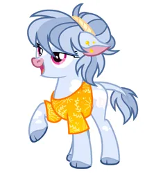 Size: 1739x1850 | Tagged: safe, artist:vi45, derpibooru import, cow, cow pony, clothes, female, image, png, shirt, simple background, solo, white background