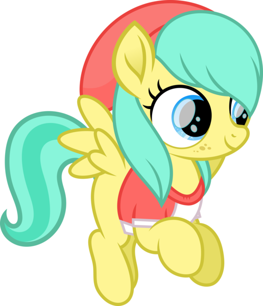 Size: 7116x8285 | Tagged: safe, artist:starryshineviolet, derpibooru import, barley barrel, pegasus, pony, rainbow roadtrip, absurd resolution, beanie hat, clothes, female, filly, flying, foal, image, png, shirt, simple background, transparent background, vector