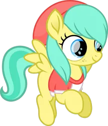 Size: 7116x8285 | Tagged: safe, artist:starryshineviolet, derpibooru import, barley barrel, pegasus, pony, rainbow roadtrip, absurd resolution, beanie hat, clothes, female, filly, flying, foal, image, png, shirt, simple background, transparent background, vector
