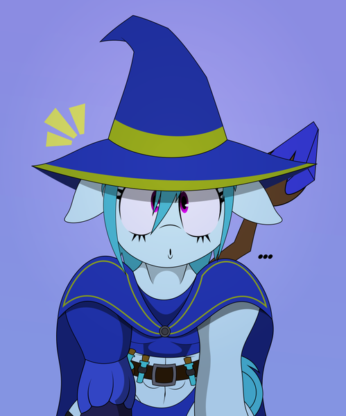 Size: 997x1200 | Tagged: safe, artist:isaac_pony, derpibooru import, oc, unofficial characters only, pony, unicorn, belt, clothes, dungeons and dragons, fantasy, fantasy class, femboy, gloves, hat, image, mage, male, pen and paper rpg, png, potion, purple background, rpg, simple background, solo, staff, tail, wizard hat, wizard robe