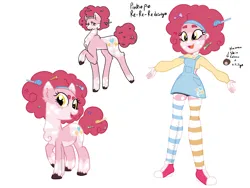 Size: 4000x3000 | Tagged: safe, artist:mushroombuttons1, derpibooru import, pinkie pie, earth pony, pony, equestria girls, afro, alternate design, candy, candy in hair, chest fluff, clothes, female, food, image, mare, png, socks, solo, striped socks, twitterina design