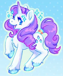 Size: 1708x2048 | Tagged: safe, artist:ibbledribble, derpibooru import, rarity, pony, unicorn, eyeshadow, gradient background, image, jpeg, makeup, solo, sparkles