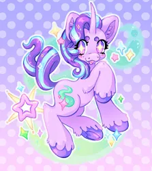 Size: 1825x2048 | Tagged: safe, artist:ibbledribble, derpibooru import, starlight glimmer, pony, unicorn, image, jpeg, solo, sparkly eyes, wingding eyes