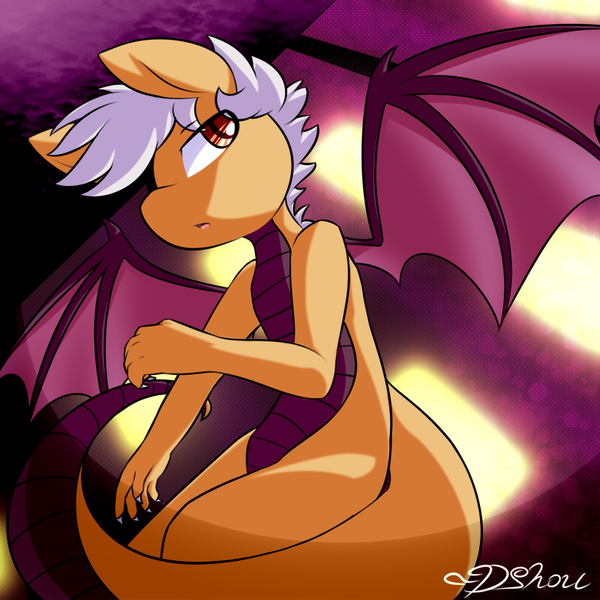 Size: 800x800 | Tagged: safe, artist:dshou, derpibooru import, oc, oc:jake, unofficial characters only, dracony, dragon, hybrid, image, looking up, lying down, open mouth, png, side, solo, spread wings, wings