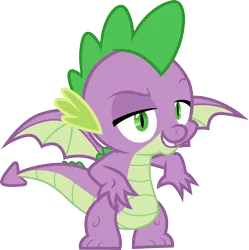 Size: 3000x3014 | Tagged: safe, artist:cloudy glow, derpibooru import, spike, dragon, sparkle's seven, .ai available, image, png, simple background, solo, transparent background, vector, winged spike, wings