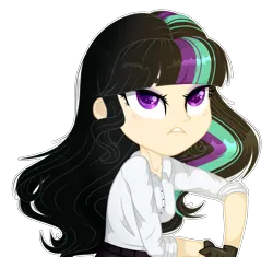 Size: 2221x2086 | Tagged: safe, artist:alinamandarina, artist:lunerymish, derpibooru import, oc, oc:twivine sparkle, unofficial characters only, human, equestria girls, annoying, base used, equestria girls-ified, female, frown, high res, human oc, image, png, simple background, solo, teeth, transparent background, twivine sparkle