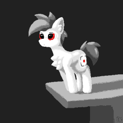Size: 800x800 | Tagged: safe, artist:vohd, derpibooru import, oc, oc:empty hooves, unofficial characters only, animated, gif, image, looking at you, pixel art