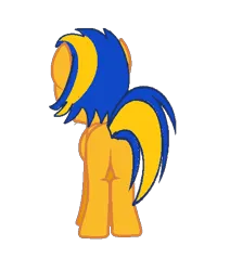 Size: 456x538 | Tagged: safe, artist:mlpfan3991, derpibooru import, oc, oc:flare spark, unofficial characters only, pegasus, pony, butt, female, flarebutt, image, png, rear view, simple background, solo, transparent background