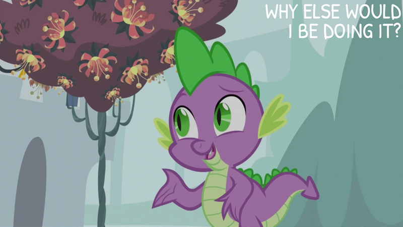 Size: 2000x1125 | Tagged: safe, derpibooru import, edit, edited screencap, editor:quoterific, screencap, spike, princess spike (episode), dragonsneeze, image, png, solo