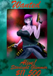 Size: 749x1062 | Tagged: suggestive, artist:foxgearstudios, derpibooru import, starlight glimmer, image, jpeg, wanted poster