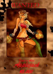 Size: 749x1048 | Tagged: safe, artist:foxgearstudios, derpibooru import, applejack, image, jpeg, wanted poster