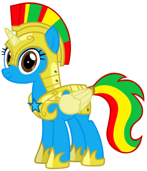 Size: 901x1050 | Tagged: safe, artist:star-armour95, derpibooru import, oc, oc:royal strength, unofficial characters only, alicorn, pony, female, guardsmare, image, mare, png, royal guard, simple background, smiling, solo, transparent background