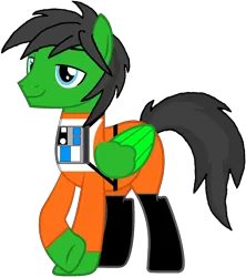 Size: 1446x1628 | Tagged: safe, artist:star-armour95, derpibooru import, oc, oc:star armour, unofficial characters only, pegasus, pony, image, lightning squadron, male, png, rebel pilot, simple background, smiling, solo, stallion, star wars, transparent background