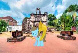 Size: 1585x1080 | Tagged: safe, artist:xalcer13, derpibooru import, beauty brass, earth pony, pony, a-famosa, image, irl, jpeg, malacca, malaysia, photo, ponies in real life, solo