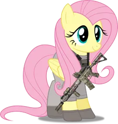Size: 2531x2666 | Tagged: safe, artist:dashiesparkle, artist:edy_january, derpibooru import, edit, vector edit, fluttershy, pegasus, pony, armor, assault rifle, body armor, boots, call of duty, call of duty: modern warfare 2, clothes, combat knife, gloves, gun, hk416, image, knife, m416, military, military pony, modern warfare, png, rifle, shirt, shoes, simple background, soldier, soldier pony, solo, special forces, tactical, tactical pony, tactical vest, task forces 141, transparent background, united states, vector, vest, weapon