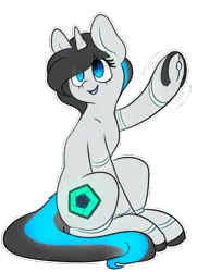 Size: 904x1249 | Tagged: safe, artist:umbreow, derpibooru import, oc, unofficial characters only, pony, robot, robot pony, unicorn, female, image, mare, png, simple background, solo, transparent background