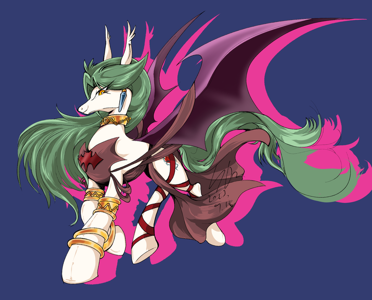 Size: 2158x1737 | Tagged: safe, artist:thurder2020, derpibooru import, ponified, bat pony, pony, camula, image, png, yu-gi-oh!, yu-gi-oh! gx