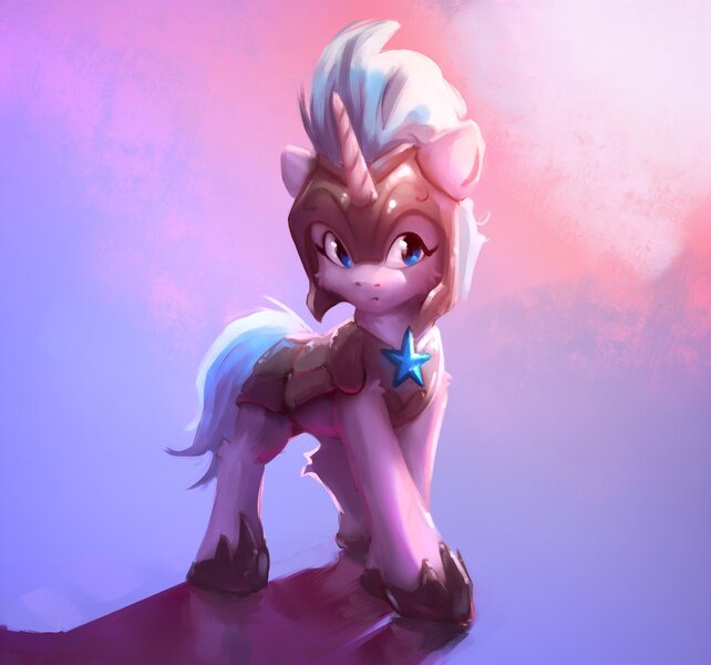 Size: 1848x1726 | Tagged: safe, artist:itssim, derpibooru import, silver sable, pony, unicorn, female, guardsmare, image, jpeg, mare, royal guard, solo