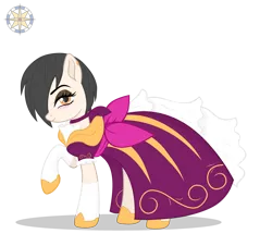 Size: 3764x3396 | Tagged: safe, artist:r4hucksake, derpibooru import, oc, oc:dreamcatcher, pony, clothes, dress, female, image, mare, png, simple background, solo, transparent background