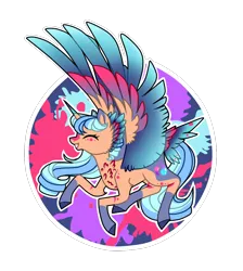Size: 1048x1171 | Tagged: safe, artist:princess-of-the-nigh, derpibooru import, oc, oc:color drop, alicorn, pony, female, image, mare, png, solo, tail, tail feathers