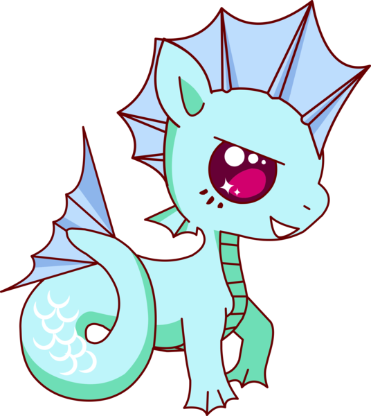 Size: 2682x3000 | Tagged: safe, artist:jemini, derpibooru import, oc, oc:sea kraken, unofficial characters only, original species, .svg available, fins, grin, image, kraken pony, png, pony vs pony, scales, simple background, smiling, smirk, solo, tail, tailfin, transparent background, vector