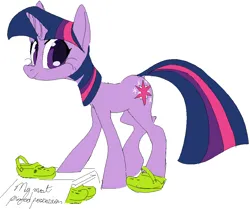 Size: 1001x837 | Tagged: safe, artist:norre, ponerpics import, twilight sparkle, crocs, image, mspaintponies, png, solo, twilight crockle