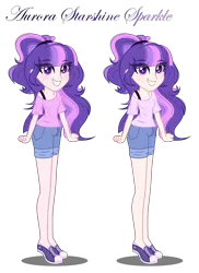 Size: 2874x3946 | Tagged: safe, artist:aurorastarsparkle, artist:lunerymish, artist:selenaede, derpibooru import, oc, oc:aurora starshine sparkle, unofficial characters only, equestria girls, base used, equestria girls-ified, female, image, offspring, parent:flash sentry, parent:twilight sparkle, parents:flashlight, png, simple background, solo, transparent background