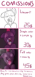 Size: 2360x5076 | Tagged: suggestive, artist:teropone, derpibooru import, commission, image, png, price sheet, vore