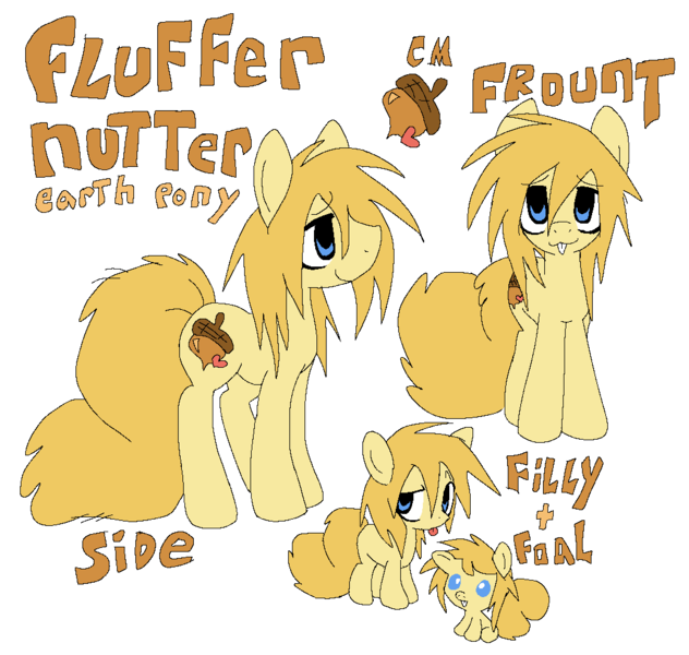 Size: 1038x985 | Tagged: safe, artist:muffinz, derpibooru import, oc, oc:fluffer nutter, unofficial characters only, pony, fluffy tail, image, png, reference sheet, simple background, tail, white background