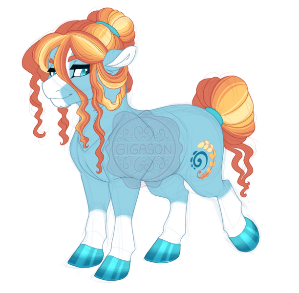 Size: 2959x2900 | Tagged: safe, artist:gigason, derpibooru import, oc, oc:healing oat, unofficial characters only, earth pony, pony, image, male, obtrusive watermark, offspring, parent:meadowbrook, parent:rockhoof, parents:rockbrook, png, simple background, solo, stallion, transparent background, watermark